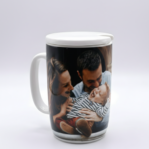 Tasse blanc avec couvercle  (320 ml)