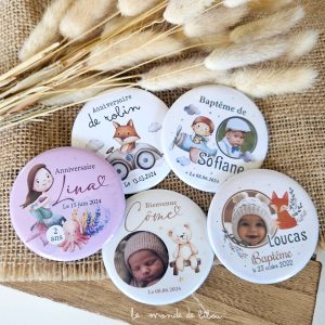 Magnets Rond 7 cm / 7cm  –  Idéal pour Frigo ou Déco