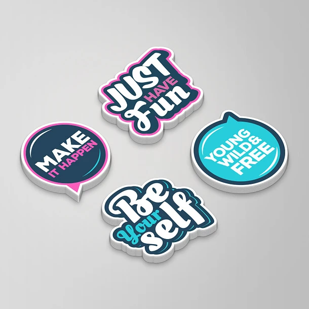 Stickers découpés à la forme