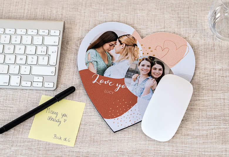 Tapis Souris Personnalisé Coeur