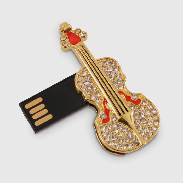 Clé USB Guitare Dorée – 32 Go