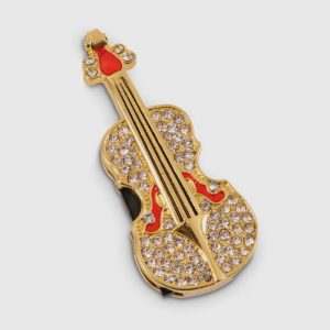 Clé USB Guitare Dorée – 32 Go