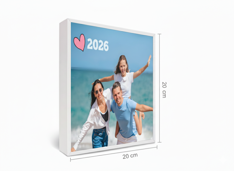 Calendrier personnalisé doube faces 20x20 cm