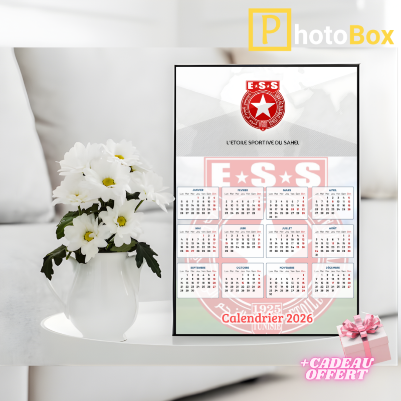16 Cadre Photo MDF ESS – Tableau Supporters Étoile Sportive du Sahel | Plusieurs Formats