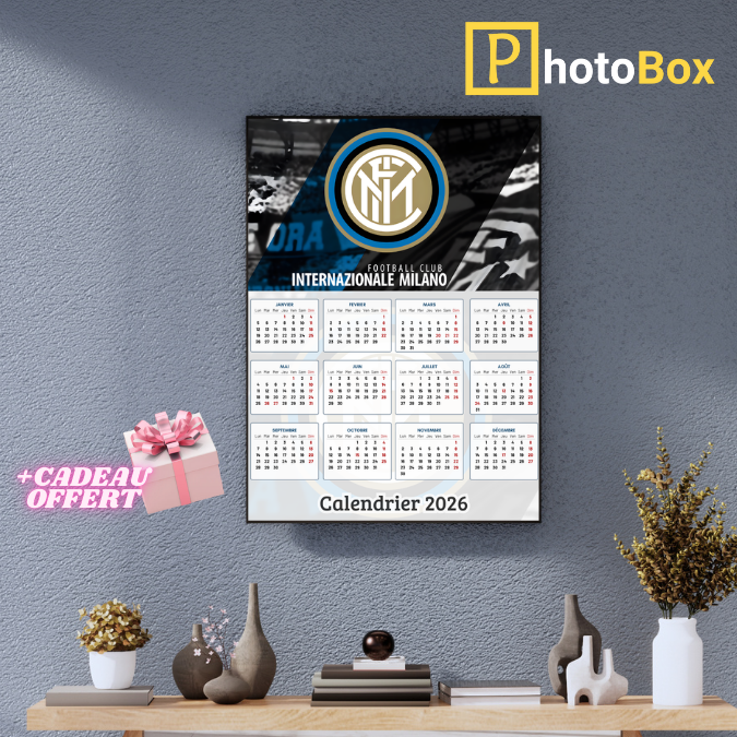 Cadre Photo MDF Inter Milan – Tableau Supporters Inter | Plusieurs Formats