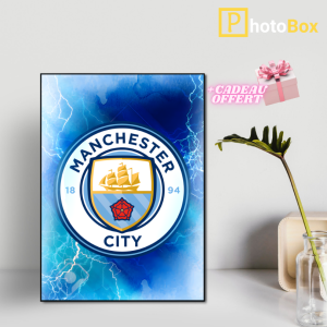 Cadre Photo MDF Manchester City – Tableau Supporters Man City | Plusieurs Formats