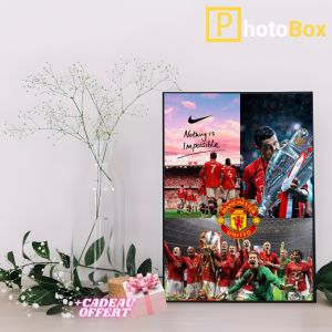 Cadre Photo MDF Manchester United – Tableau Supporters Man United | Plusieurs Formats